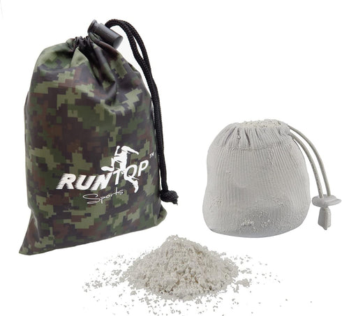 RUNTOP 2.4OZ Refillable Magnesium Carbonate Powder Gym Chalk Ball Bag for Weightlifting, Cross Fitness, Rock Climbing