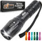 GORILLA GRIP Powerful LED Tactical Flashlight, 750 FT High Lumens, Water Resistant, Mini Flash Light for Camping