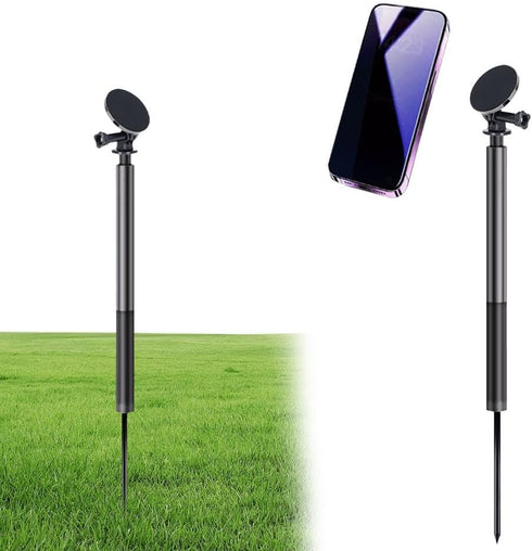 CTDWNT Golf Monopod Selfie Stick,Golf Swing Analyzer Phone Holder,Adjustable Tripod with Spike Stake