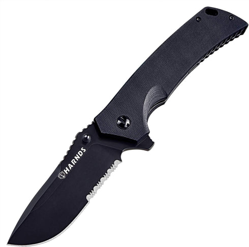 Warrior/General Tactical Folding Knife - D2 Steel Blade G10 Handle Fipper Opening (drop point)