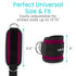 Vive Workout Ankle Straps for Women, Cable Kickback Machine Pair for Weighted Legs, Glutes, Abs