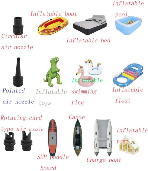 SUP Paddleboard Pump Adapter Valve with 4 Air Nozzles for Inflatable Beds, Kayaks, Boats, and Tires