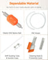 Pawfly 10 Gallon Aquarium Vacuum Gravel Cleaner, Manual Water Changer Siphon with Long Hose and Cleaning Brush Pad.
