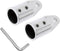 SHENGHUISS Bimini Top Cap Eye End - Boat Fitting Stainless Steel 316 Round Tubing Marine Hardware with L Shape Hex Key