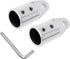 SHENGHUISS Bimini Top Cap Eye End - Boat Fitting Stainless Steel 316 Round Tubing Marine Hardware with L Shape Hex Key