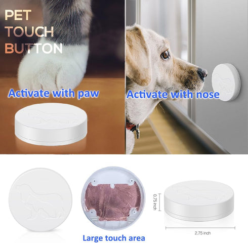 WiFi Dog Door Bell for Potty Training to Go Outside, Smart Doggie Door Bell for Dog, Wireless Doggy Doorbell with Phone