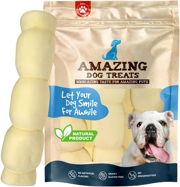 Amazing Dog Treats - Beef Cheek Rolls (Mega Thick 10" - 3
