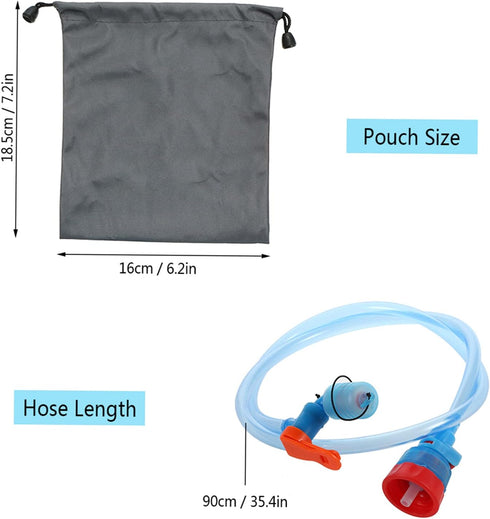 Lixada Water Bottle Drink Tube Hose | Hydration Bladder Reservoir Pack Replacement Hose Kit