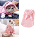 ANIAC Dog Hoodies Sweatshirt with Bunny Ears, Spring Puppy Clothes for Small Dog Girl Boy, Soft Sweater (Large, Pink)