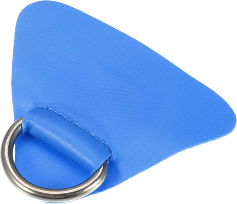 X AUTOHAUX 4 Pcs D Ring Patch - PVC Stainless Steel Triangle Shape D Ring Pad for Inflatable Boat Kayak Canoe