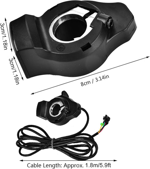 Thumb Throttle Speed Control | Sensitive Scooter Thumb Throttle with LCD Battery Voltage Display 12V to 99V