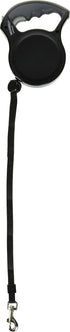 Petmate Walkabout Retractable Dog Leash, Black, Cord for Dogs up to 44 Pounds, 16 Feet, Medium