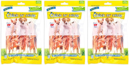 PCI Pet Center Inc Chick N Hide Dog Treats, Pack of 3