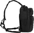 Pack Backpack Rover Sling Tactical Shoulder Sling Bag with Bottle Holder Crossbody Chest Bag, Black with Grey Patch