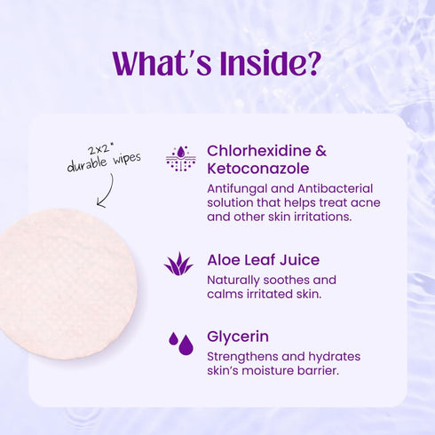 Cat Chin Acne Wipes - Feline Acne Treatment (50 Wipes), Pink