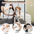 H-Shape Dog Grooming Arm with Clamp, 33" Height Adjustable and 38" - 50" Width for Small/Medium/Large Dogs