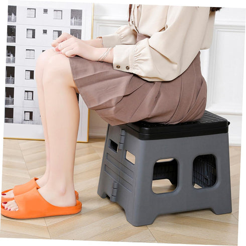 INOOMP Portable Folding Toilet for Car Camping Lightweight and Compact Emergency Potty for Outdoor Travel and Camping