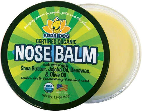 Bodhi Dog Organic Nose Balm - USDA Certified Organic for Dogs & Cats - Moisturizes & Protects Dry Noses (2oz)