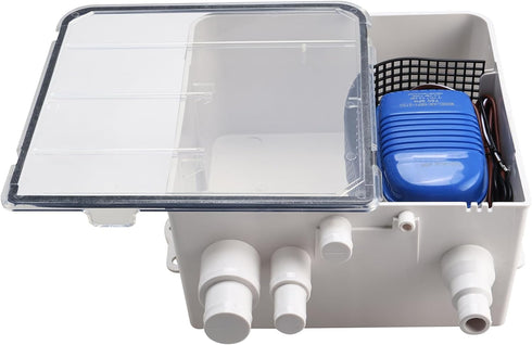 NovelBee 750 GPH Marine Shower Sump Pump Drain System Kit with Automatic Bilge Pump