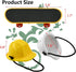 Vehomy Bearded Dragon Accessories - Small Engineer Hat for Bearded Dragon, Mini Scooter for Hamster, 3Pcs