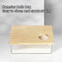 Copfeu Hamster Sand Bath Box Container, Mini Pet Sandbox Lid Design Take Bath Wooden Sandbox Dust Bath, Transparent