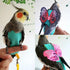 BASICGOLDYAO 2 (2 Pcs Bird Diaper Harness Flight Suit with Waterproof Liner Pet Bird Nappy Clothes with Flying Leash