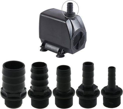 5IN1 Nozzles Kit for Fountain Pump, Aquarium, Fish Tank, Pond, Hydroponics Accessories