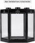 Zerodis Betta Aquarium Starter Kits, Small Crystal-Clear Aquarium for Fish-Loving Kids (Black)