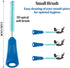 Hydration Bladder Cleaning Kit, Water Bladders Cleaner Set with Long Brush, Valve Brush, and Drying Frame