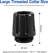 IFERLA 1 1/8 (28mm) Boat Navigation Light Base Compatible with Yolotek Perko Powerstick Large Threaded Collar - Nav