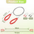 2pcs Backpack 31.3" Cable Wire Saw for PVC, Stainless Steel Pocket Chainsaw Rope Gear, Rope Saw for PE and ABS Plastic