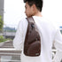 Generic Backpack, Crossbody Bag Leather Sling Bag Shoulder Leather Crossbody Sling Bag with USB Charge Port