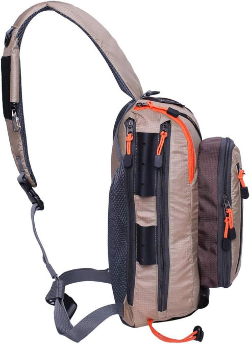 Kylebooker Fishing Tackle Storage Shoulder Bag - Fly Fishing Sling Pack