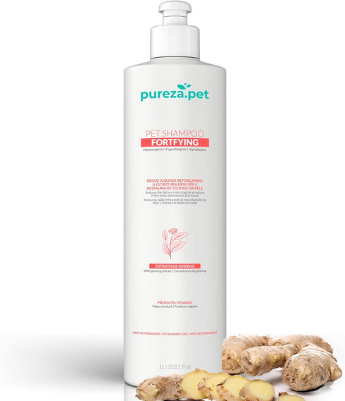 Fortifying Hypoallergenic Conditioner for Pets, Hair Loss Treatment, Vegan, 10.6oz, PUREZA PET