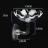 Bilindasly Acrylic Shrimp Feeding Dish Floral Shrimp Bowl Aquarium Transparent Feeder Container with Suction Cup for Aquarium Fish Tank