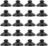 LUOZZY 20pcs Black Aquarium Suction Cup Clips, 25MM Holder Clamp for Fish Tank Accessories