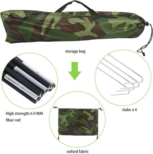 Naroote Ultralight Single Person Bivy Tent, Portable Waterproof UV Protection for Camping and Hiking