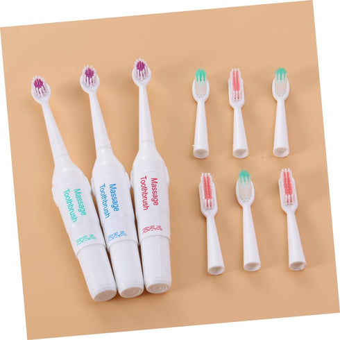 3pc balacoo Portable Electric Toothbrush for Pets Lightweight and Acoustic Cleaning Technology for Easy Dental Care