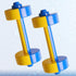 Toddmomy Kids Dumbbell Toy, 1 Pair Weight Lifting Set for Kids Gym Sports Workout Equipment