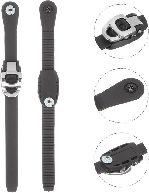 Homoyoyo 2pcs Roller Skate Energy Belt - Ski Accessories, Snowboard Buckles, Strap Buckle, and Screw for Skating