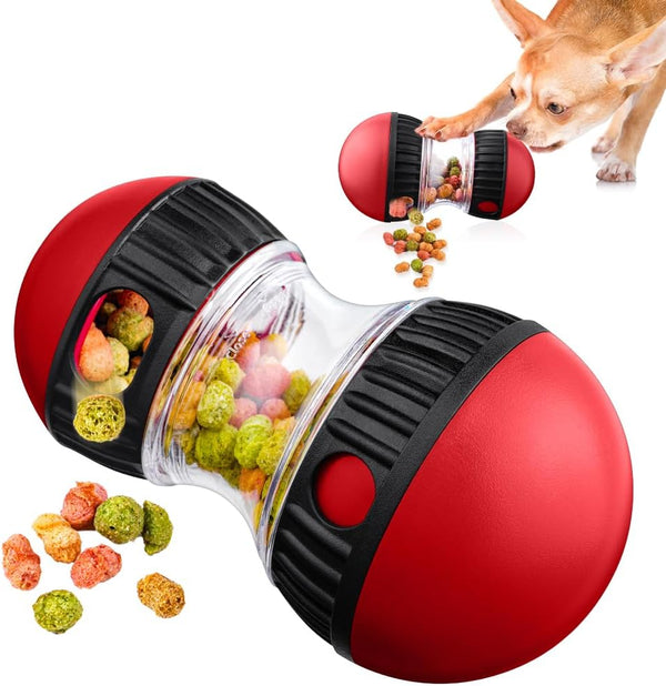 OSDUE Dog Food Puzzle Toys, Interactive Treat Dispensing Toys, Adjustable Slow Feeder Ball for Large/Small Dogs