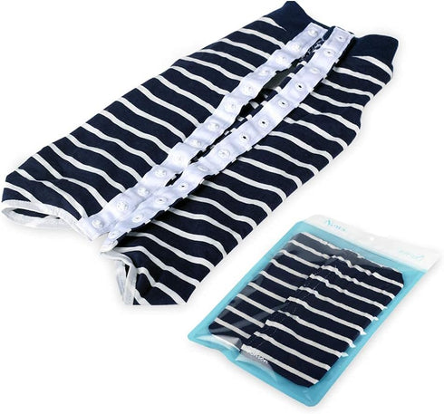 Dog Recovery Suit for Abdominal Wound, Post-Operative Vest for Pets After Surgery, Substitute E-Collar & Cone (L, Blue