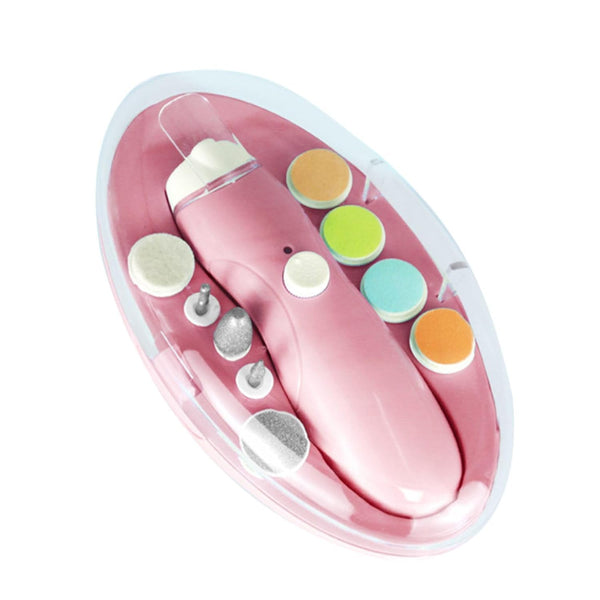 9-in-1 Electric Nail File Kit Rechargeable Grinding Heads for Babies Adults and