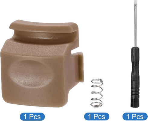 uxcell Replacement Button for 24oz 32oz Bottle - Non-BPA Water Bottle Lid Mouth Top Cap Parts, Khaki