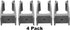 JSP Manufacturing Grey Bimini Top Boat Pole Clips, 1-1/4 inch for Pontoon Bimini Top Support Poles