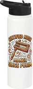 Groggers Purim Festival Jewish Men Women Kids Certified Noise Maker Haman Esther Grover Grogger Stainless Steel Insulated Water Bottle