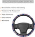 fit Giants Steering Wheel Cover for Car Gifts, Universal Fit 14-15 Inch for Most Cars, Giants Car Accessories