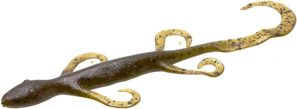 Zoom Bait 6-Inch Lizard Bait-Pack of 9 (Green Pump Purple)