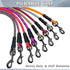 MayPaw Heavy Duty Rope Dog Leash, 3/4/5/6/7/8/10/12/15 FT Nylon Pet Leash, Soft Padded Handle, Pink Black