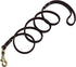 Reopet Genuine Leather Dog Leash, 4 Feet / 5 Feet / 6 Feet for Small & Medium Dogs, Real Leather, Brown